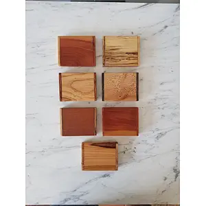 Rustic delicate small handiwork unfinished wholesale Wooden cigarette box