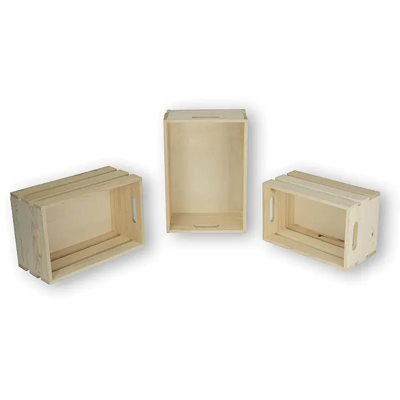 Wallniture Rustic Storage Bin Crates cheap wooden fruit crates for salewood crates unfinishedrustic wood floating wall shelves