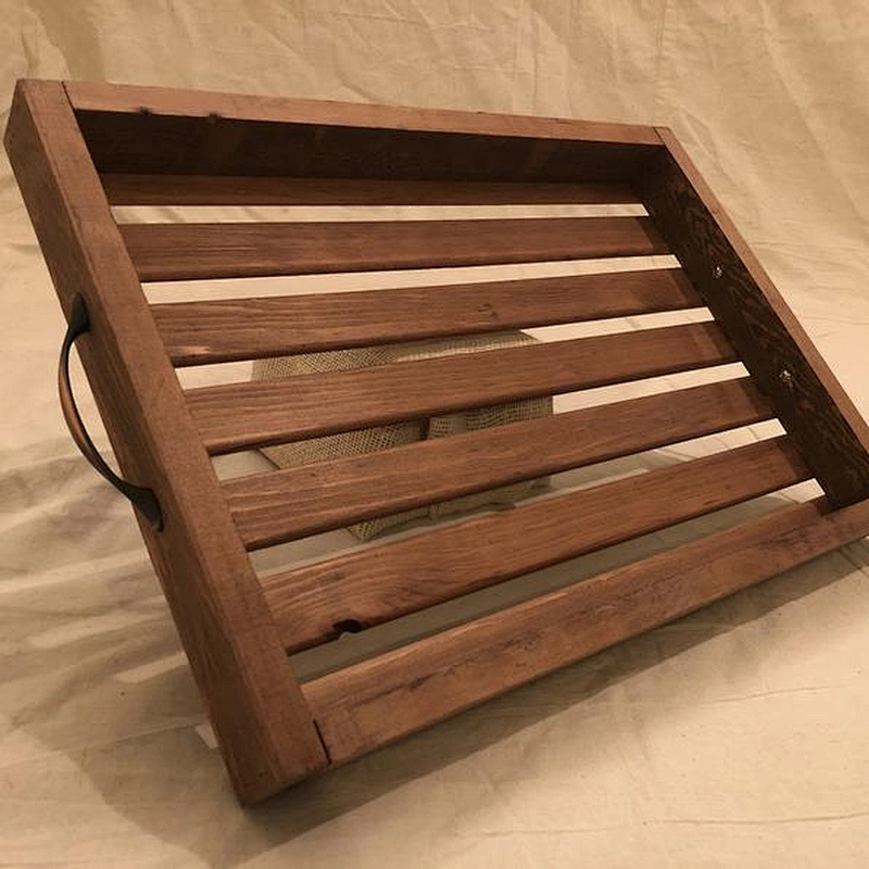 Serving Wooden Tray Rustic Home Decor Serving Trays for Ottomans Wooden Serving Trays Wooden Tray With Handle