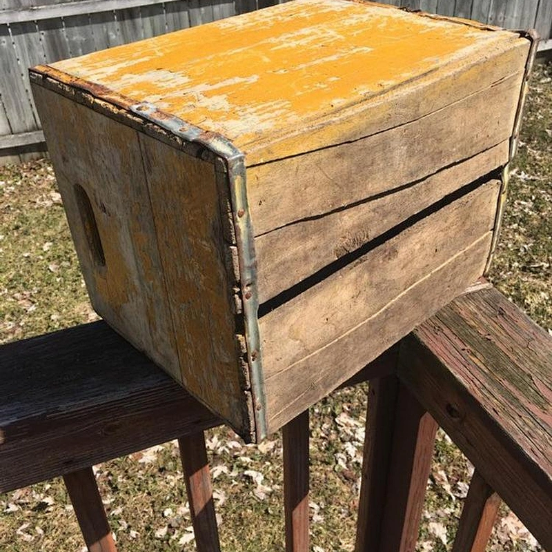 Antique  beer case wooden box