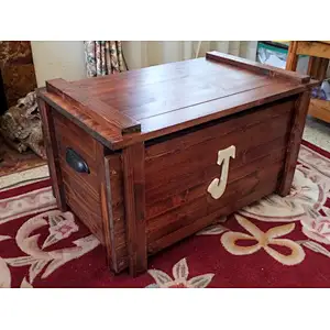 Custom built wooden book Box / Blanket Chest with monogram toybox pine toybox Personalized wooden cratebox with lid  exquisite