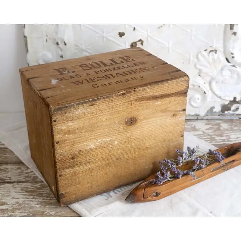 Vintage Wooden Crate, Wood Box, Farmhouse Decor