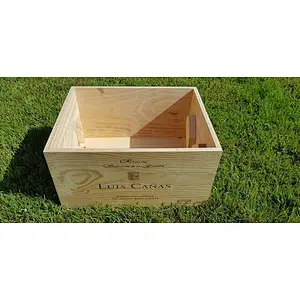 Spanish Wine Box Pine Wood Bottle Crate