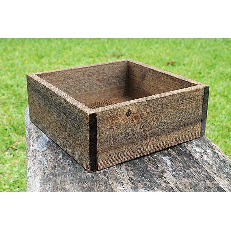 Square Rustic Farm Planters Box 8