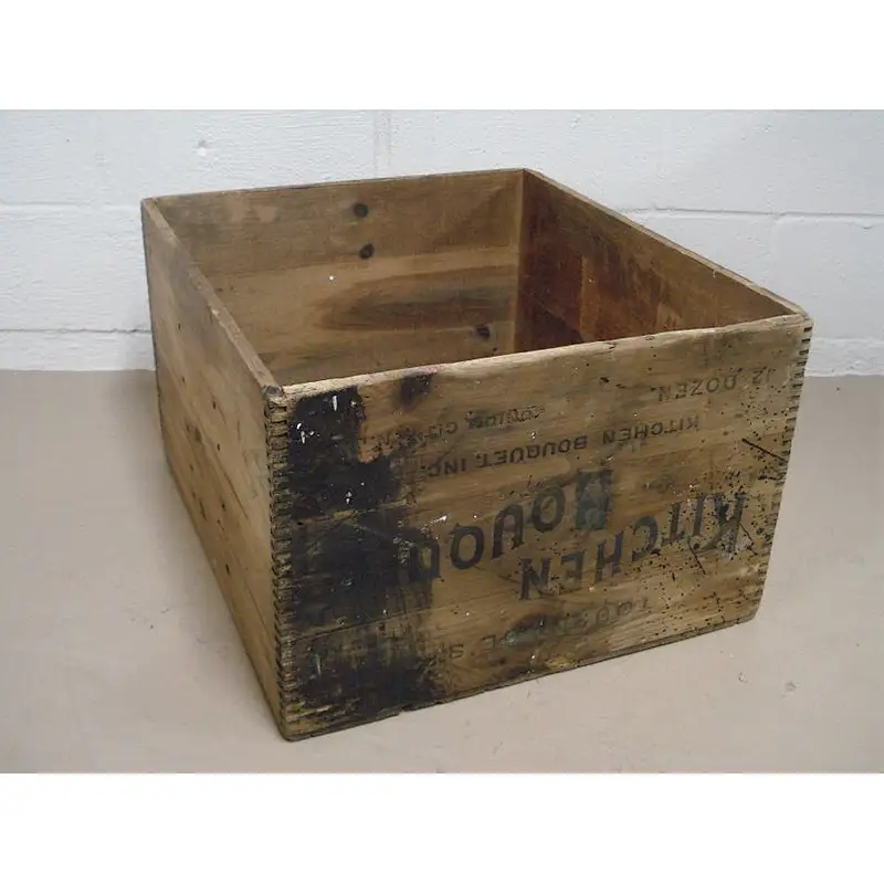 Vintage VERY LARGE CRATE Wood Shipping Box