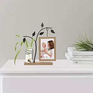 Wooden Double Sided Photo Frames for Table Home Christmas Wedding Decoration