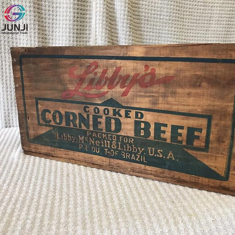 Rustic Wooden box cheap wooden wine crates vintage kitchen Decor wooden storage crates