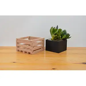 Wooden Succulent pot