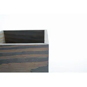 JUNJI Handmade Wooden Box Wedding Centerpiece Planter Home Decor Storage Desk