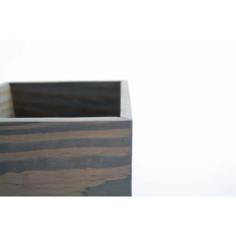 JUNJI Handmade Wooden Box Wedding Centerpiece Planter Home Decor Storage Desk
