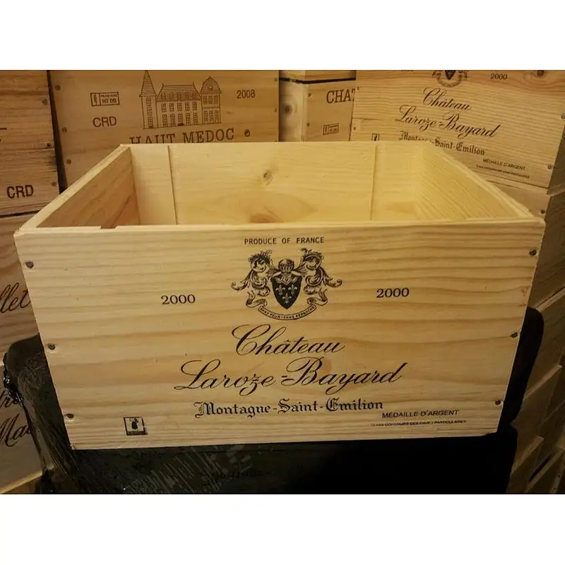 Graded France Wine Wooden Crates , Storage Solutions Hampers