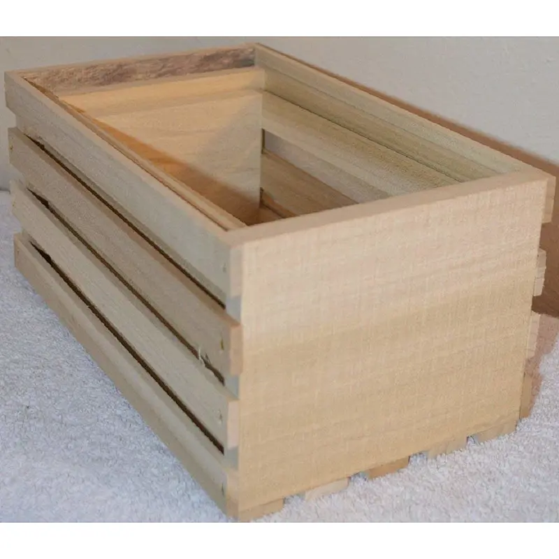 Rustic Small Miniature Sized fir wood Crates Handmade Set of 3 stackable wood crates Customized