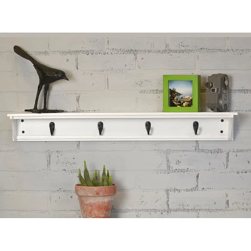 Farmhouse Coat Rack,Wood Coat Rack Shelf