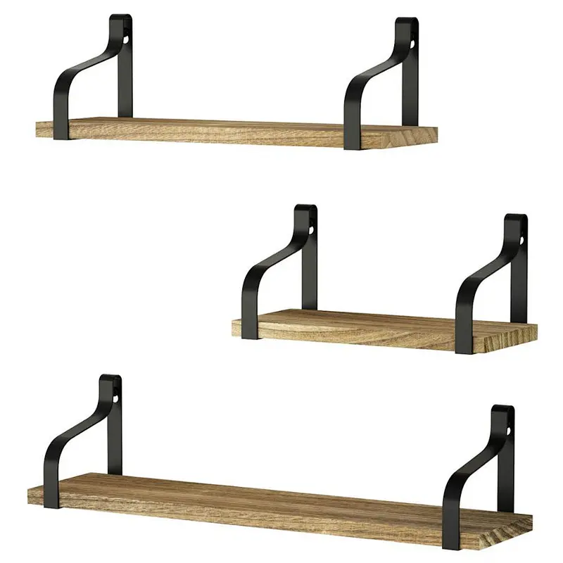 Floating Shelves Wall Mounted Set of 3