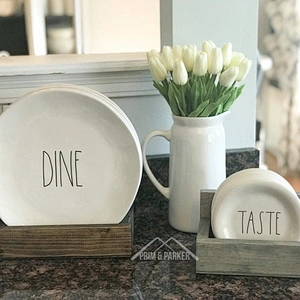 Modern Farmhouse Decoro Wooden Serving Trays Wooden Tray Wood Dinner Plate Tray Bread Wooden Trays and Boxes