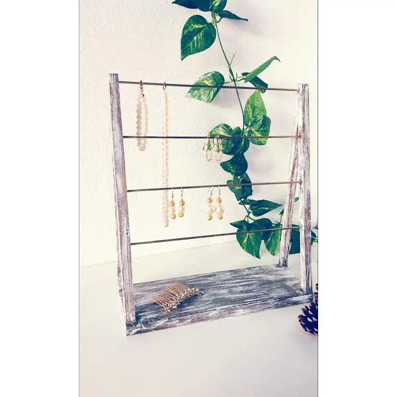 display for craftshow earring necklace bracelet holder gift for her with  Wall-mounted Rack