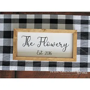 Hot Farmhouse Sign Home Decor Gift Custom Sign Custom Living Room Gallery Wall Signs
