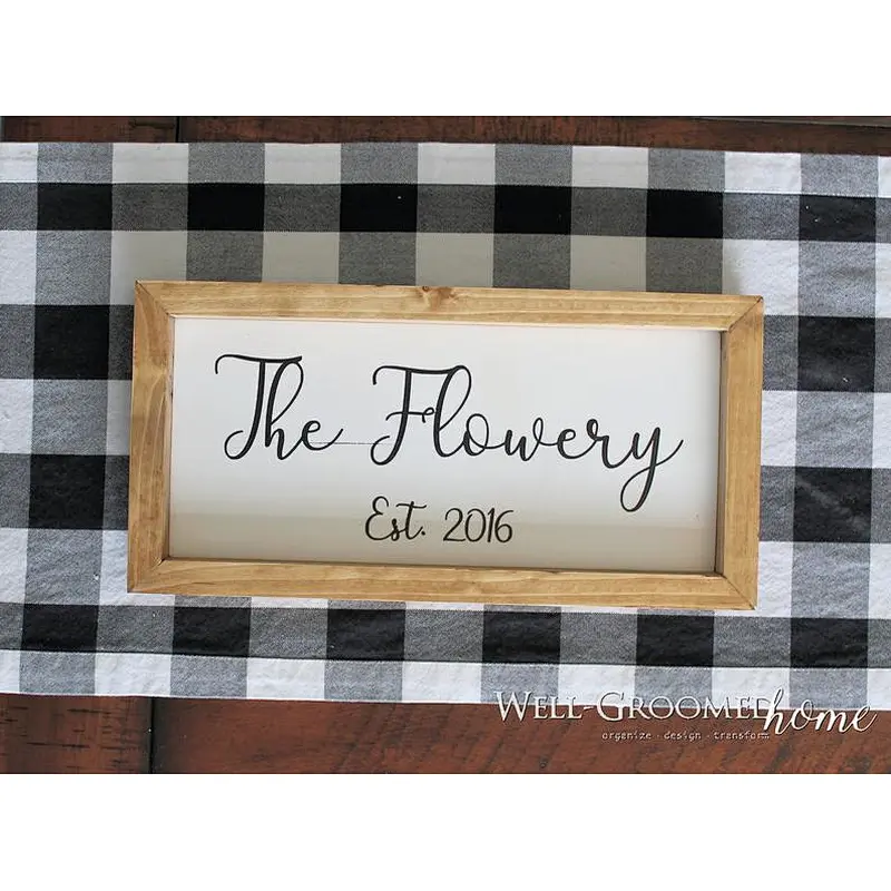 Hot Farmhouse Sign Home Decor Gift Custom Sign Custom Living Room Gallery Wall Signs