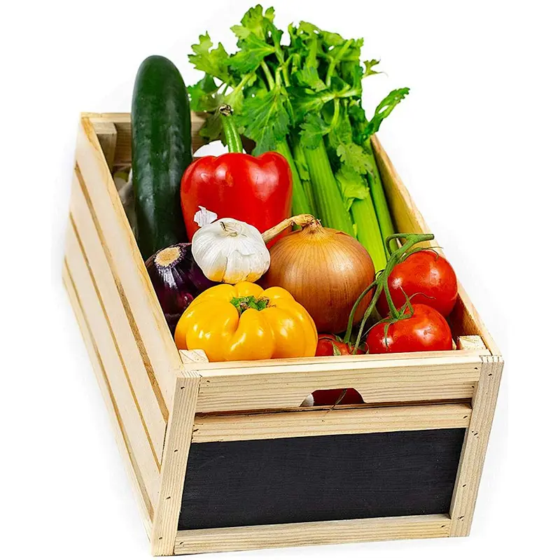 Decorative Wood Crates,At Home on Main Rustic Chalkboard Wood Crates, Handmade
