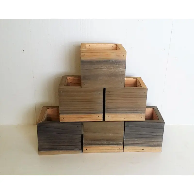 Wood Planter Boxes Wedding Centerpiece | Wedding Table Decor | Rustic Wedding Decor |