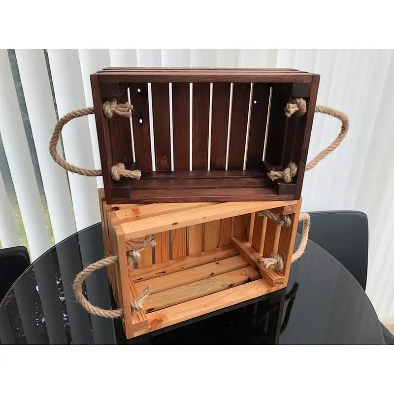Storage Box  Wooden Storage Boxes Storage Crates Box For Gift Books Clothes