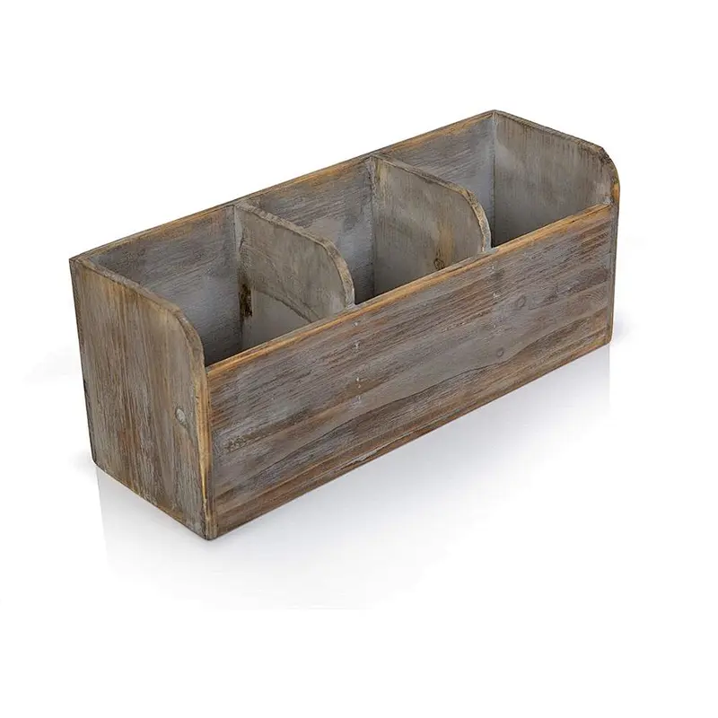 Rustic kitchen gift  kitchen organizer storage box for cutlery  Utensil set
