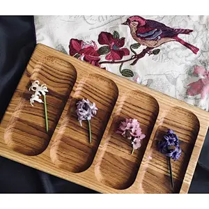 Wooden plate for food 2020