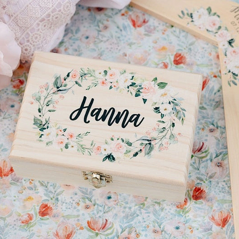 Personalized Bridal Party Gift Wooden Box 2019