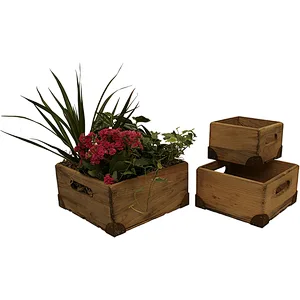 modern home decor Wood Decorative Crates/Boxes  Set of 3