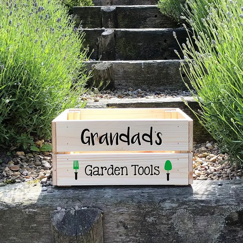 Customized Wooden Storage Crate Box printing