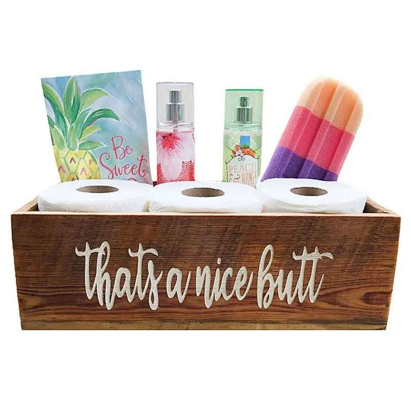 Rustic Bathroom Decor Box
