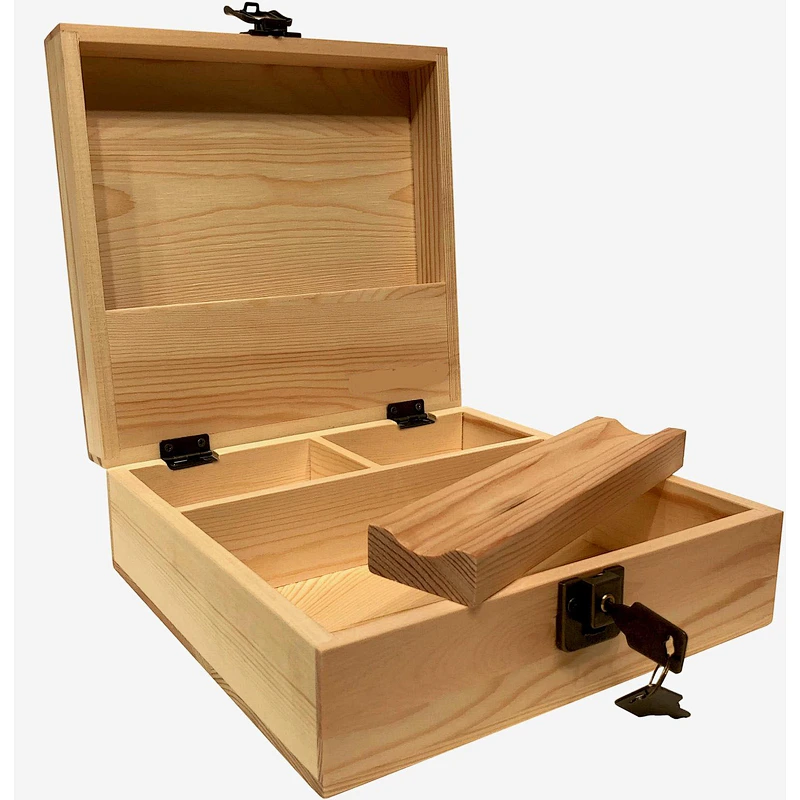 Bluntly Mini Stash wooden  Box [Discreet Version]small wooden boxluxury boxessoap boxeswooden boxes with cover