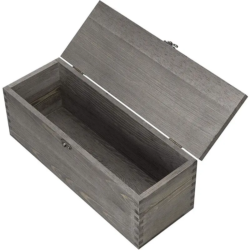 Wooden boxes unfinished small wooden  jewelry box wooden wedding card box custom wooden gift box
