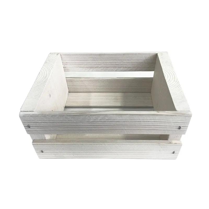 Pine Crate Wooden Box Rustic Storage Wood or Centerpiece Decor Antique  Ufinish