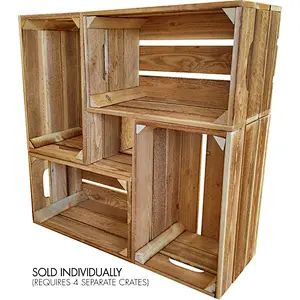 Rustic cheap wooden fruit storage crates for sale customized
