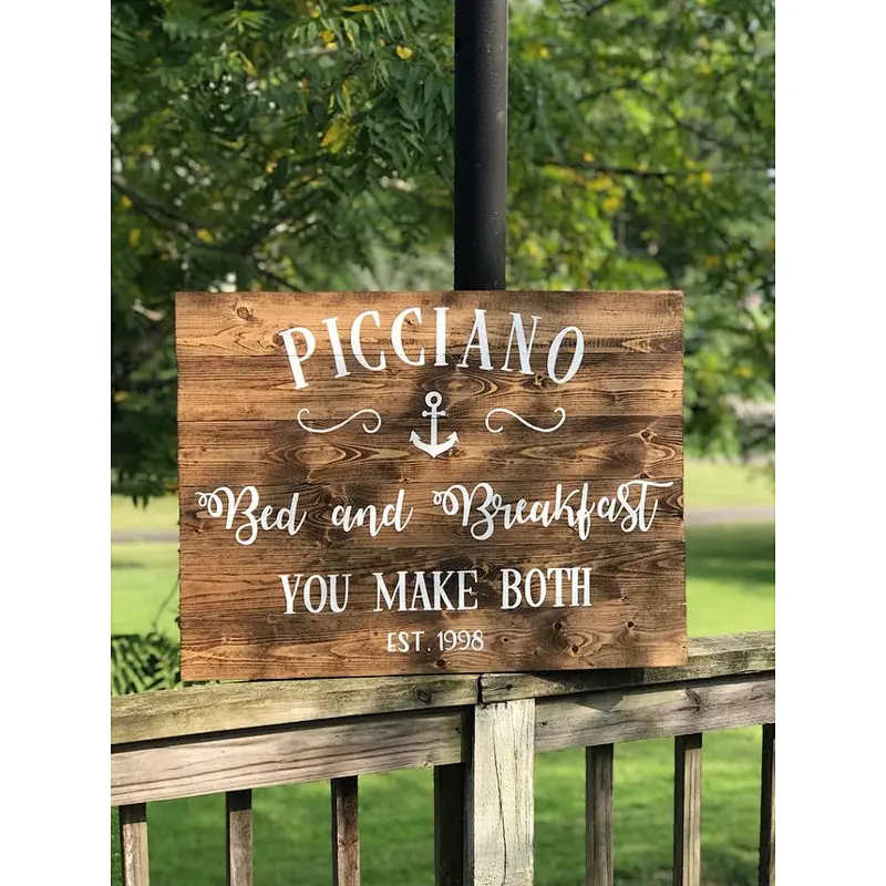 Rustic Wooden Signs Home Decoration