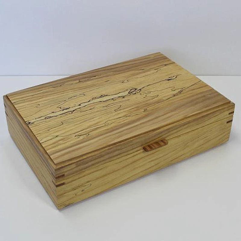 Retro feeling rustic style wooden boutique jewelry box