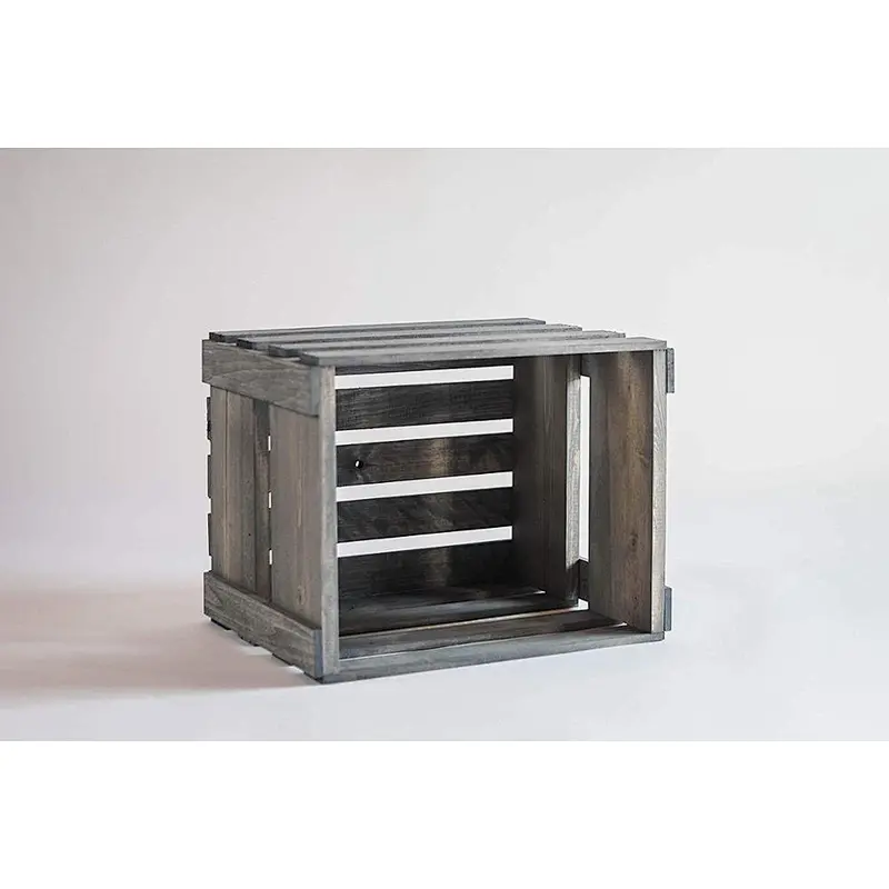 Rustic cheap wooden fruit crates for sale wooden storage crates Customized