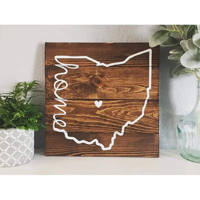 Rustic Custom Blank wood sign unfinished wood sign supplies make your own State Home Sign