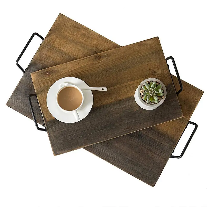 Cheapest Country Rustic Wood Coffee Tray,Country Rustic Wood Coffee Tray