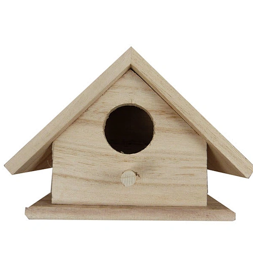 Wooden nest box to decorate or paint