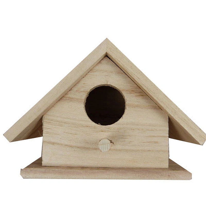 Wooden nest box to decorate or paint