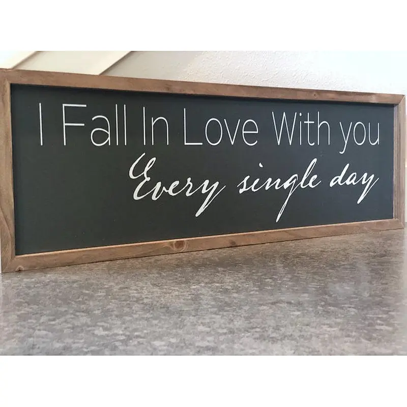 Wedding Decor Sign With Chalkboard Wooden blackboard