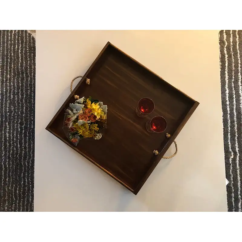 Nordic style wooden tray Wooden Trays For Decoration Wooden Serving Trays Wooden Tray With Handle Wooden Tray Handle