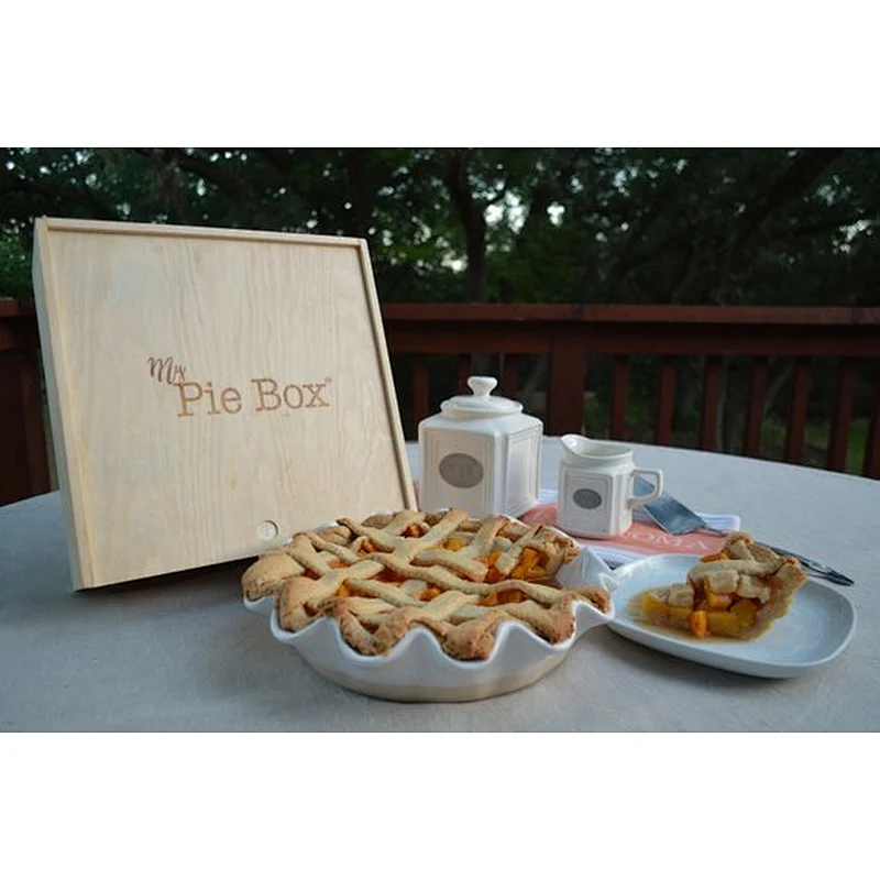 2019-Wooden Pie Box for Pies, Cakes, Cookies, Cupcakes and Any Baked Creation and Dessert