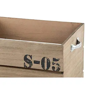 Handmade Rustic Crates Storage Box  Large box with wheels for moving