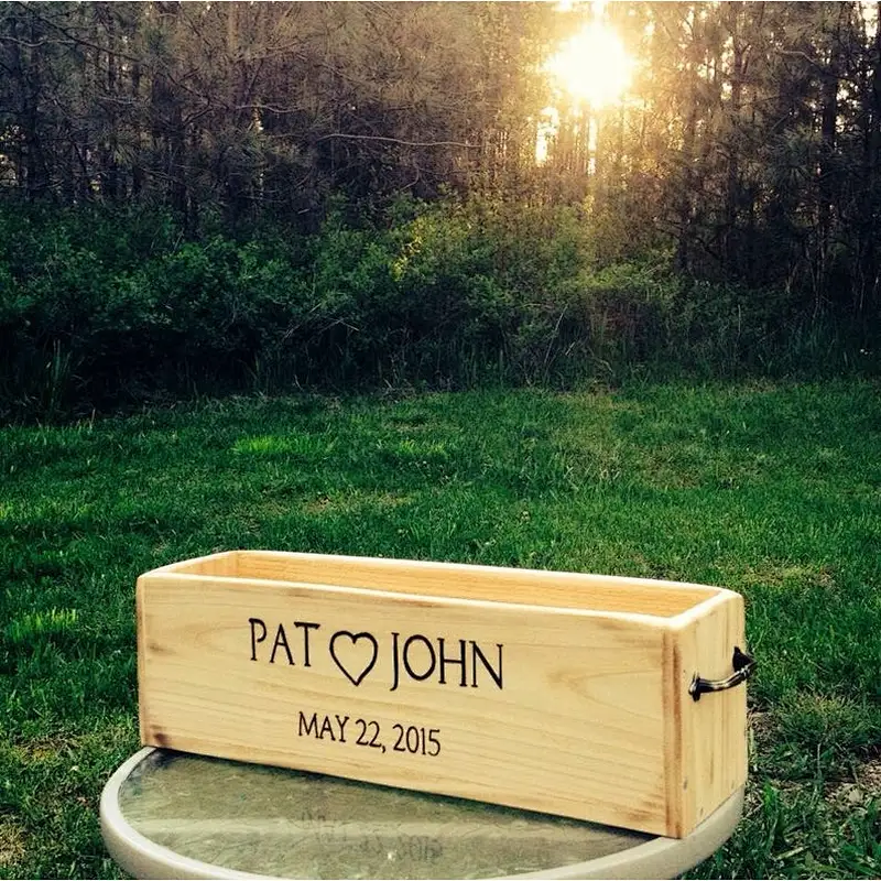 Personalized Cedar Herb Planter Box Flower Wood Box wood Planter Box