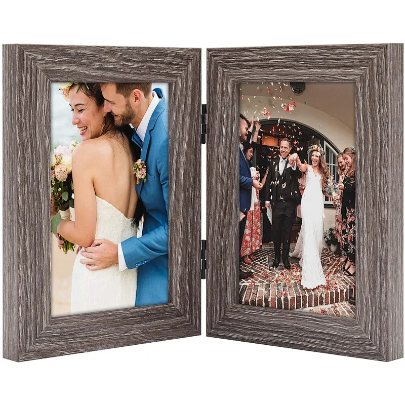 Picture Frame Photo Display for Tabletop Display Wall Mount Solid Wood High Definition Photo Frame