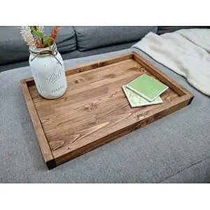 Extra Large Ottoman trays making fantastic trays for wood tray