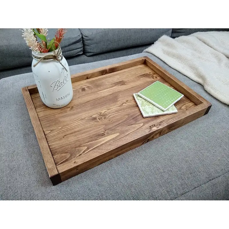 Extra Large Ottoman trays making fantastic trays for wood tray